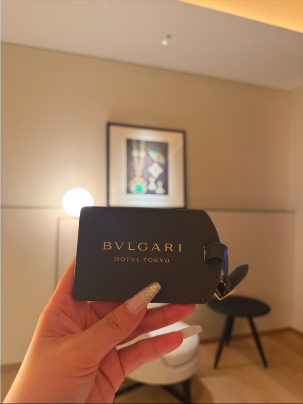 BVLGARI Hotel Tokyo Exclusive Luggage Tag! Bulgari hotel Only! New in Gift Box
